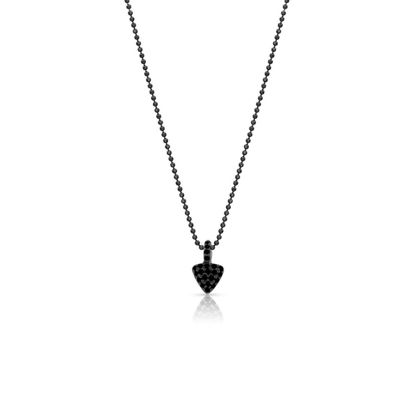 hand-set black diamonds nestled in blackened gold;<br>adjustable 22 inch chain. sexy! <span class='visuallyhidden'>Call or text 323-404-2959 if you need shopping assistance.</span>